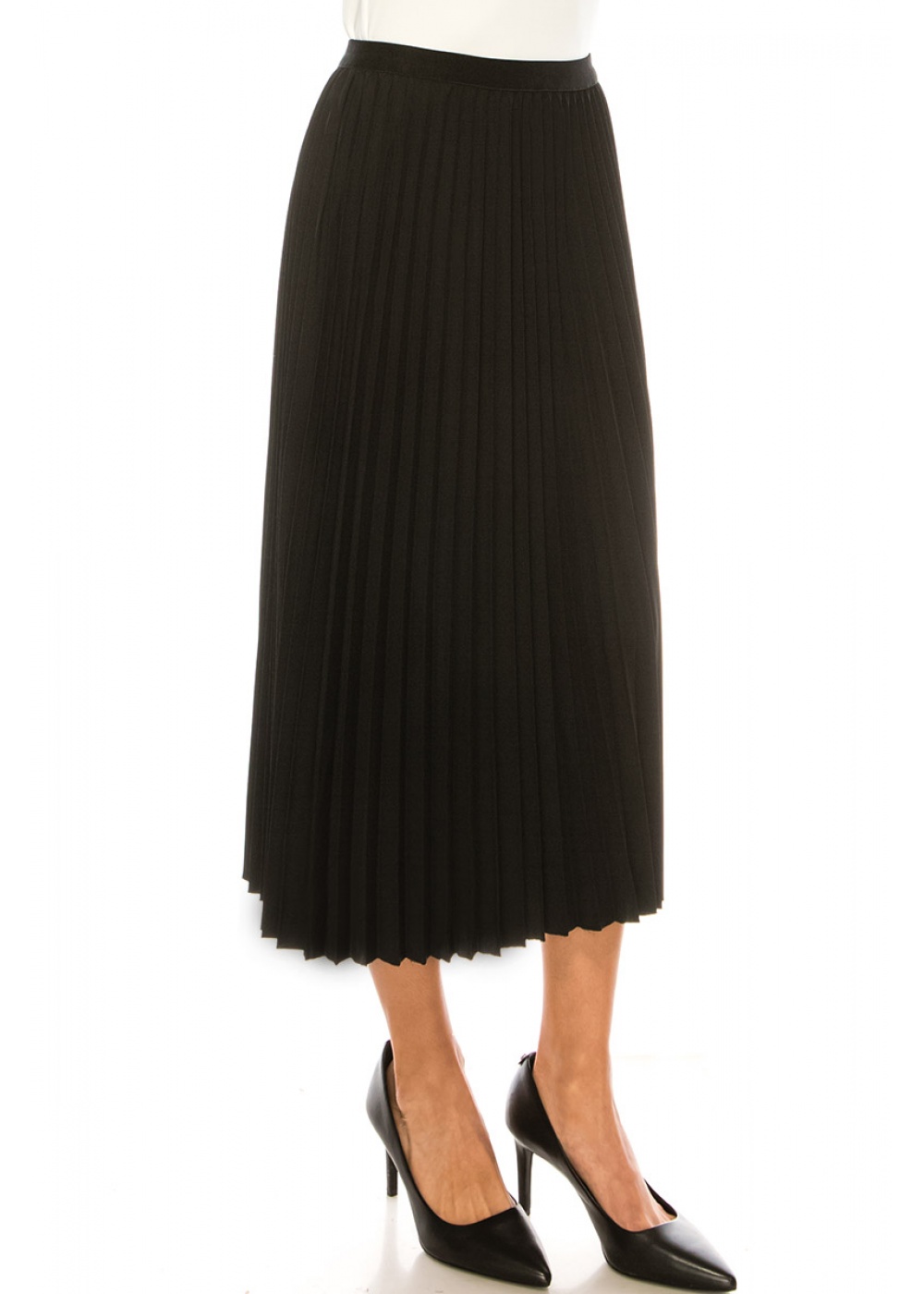 [FINAL DEAL] Anna Smock Pleated Skirt - Black